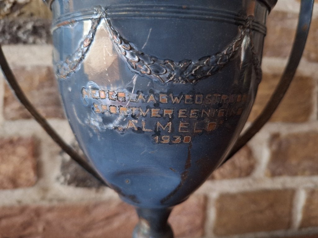 Antieke sportbeker SV Almelo 1930 - Nederlaagwedstrijden, Ophalen of Verzenden, Gebruikt, Overige binnenlandse clubs, Overige typen