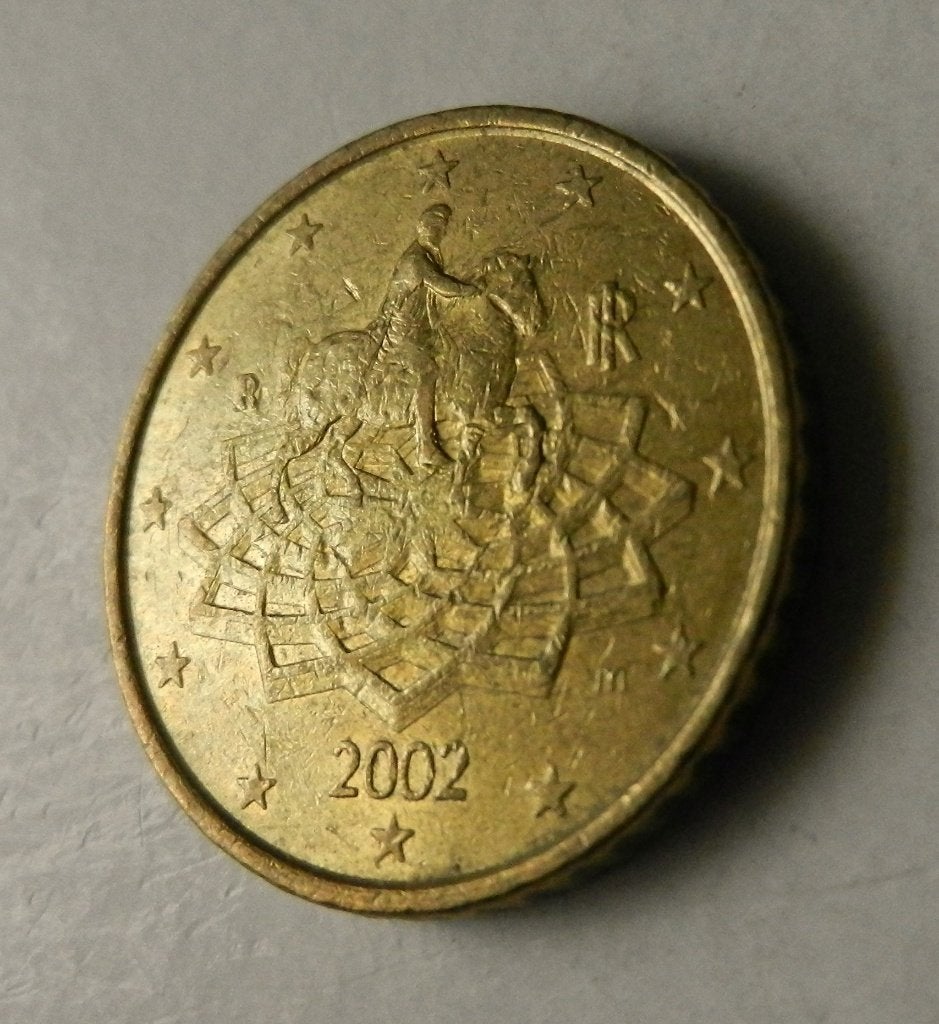 Italië 50 eurocent 2002, Postzegels en Munten, Munten | Europa | Euromunten, Verzenden, Italië, 50 cent, Losse munt