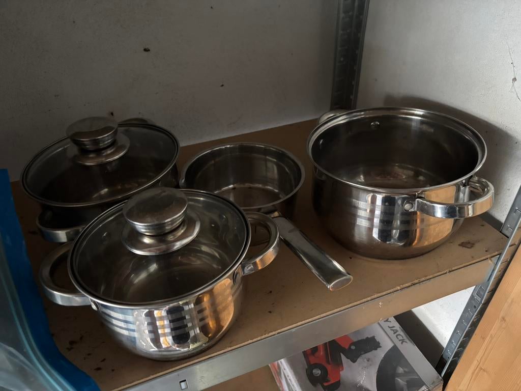 Pannenset , handig op de camping, Ophalen, Gebruikt
