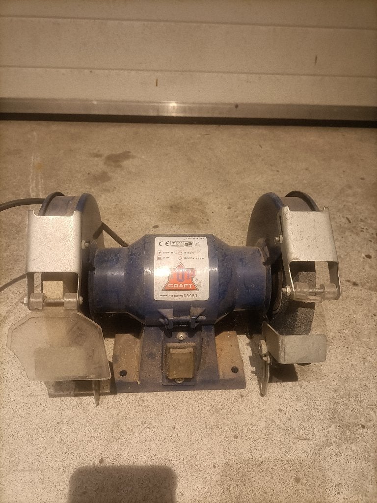Slijpsteen Topcraft, Ophalen of Verzenden, Gebruikt, Minder dan 700 watt, Werkbankslijpmachine