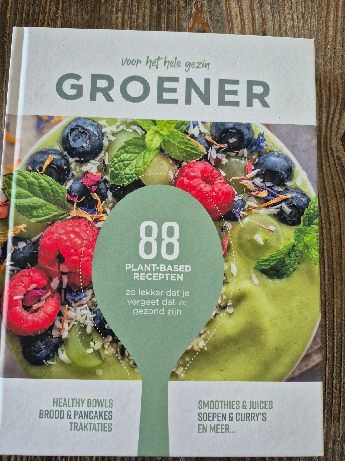 Groener: 88 plant-based recepten voor het hele gezin, Boeken, Gezond koken, Zo goed als nieuw, Overige gebieden, Tapas, Hapjes en Dim Sum