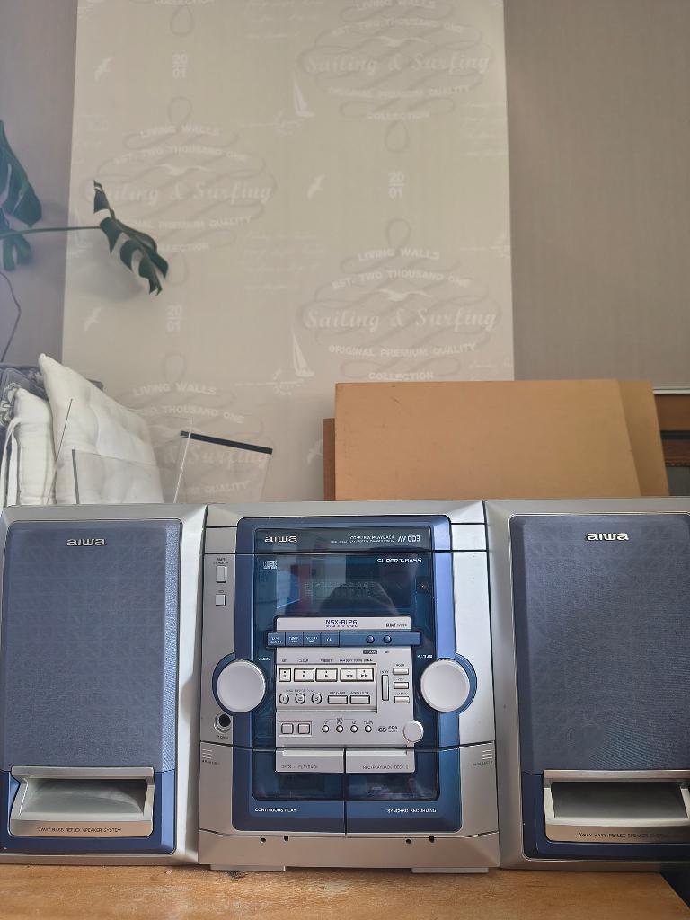 Vintage Aiwa 3set cd speler/ cassette stereo, Ophalen, Gebruikt, Overige merken