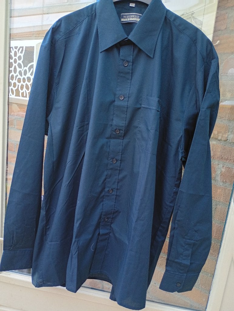NIEUW ! HEMD maat 43 Northwest Territory, diep dkr. blauw, Ophalen of Verzenden, Nieuw, Blauw, Halswijdte 43/44 (XL)