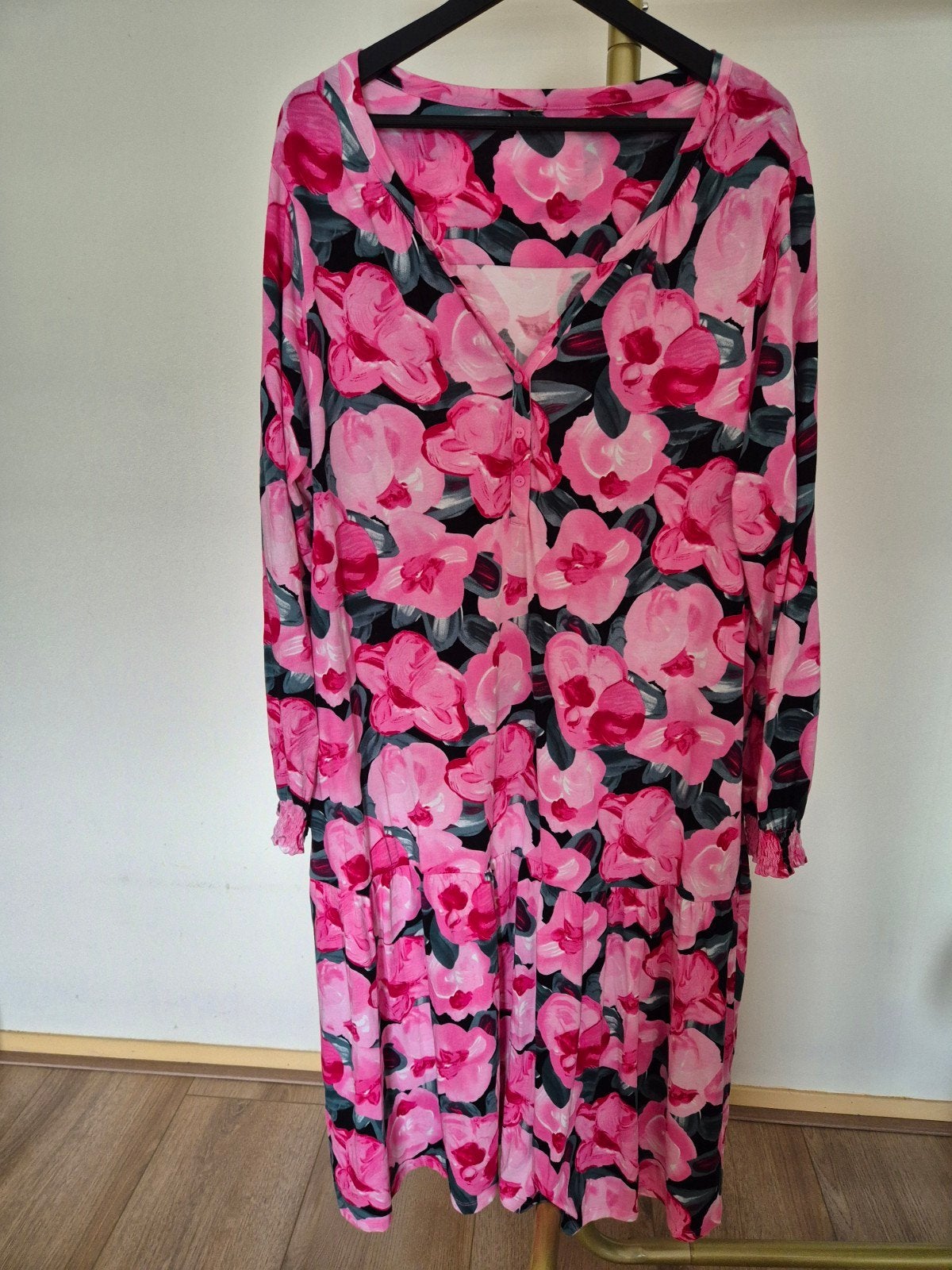 Soyaconcept roze bloemenjurk maat XXL/44-46, Soyaconcept, Maat 46/48 (XL) of groter, Ophalen of Verzenden, Zo goed als nieuw