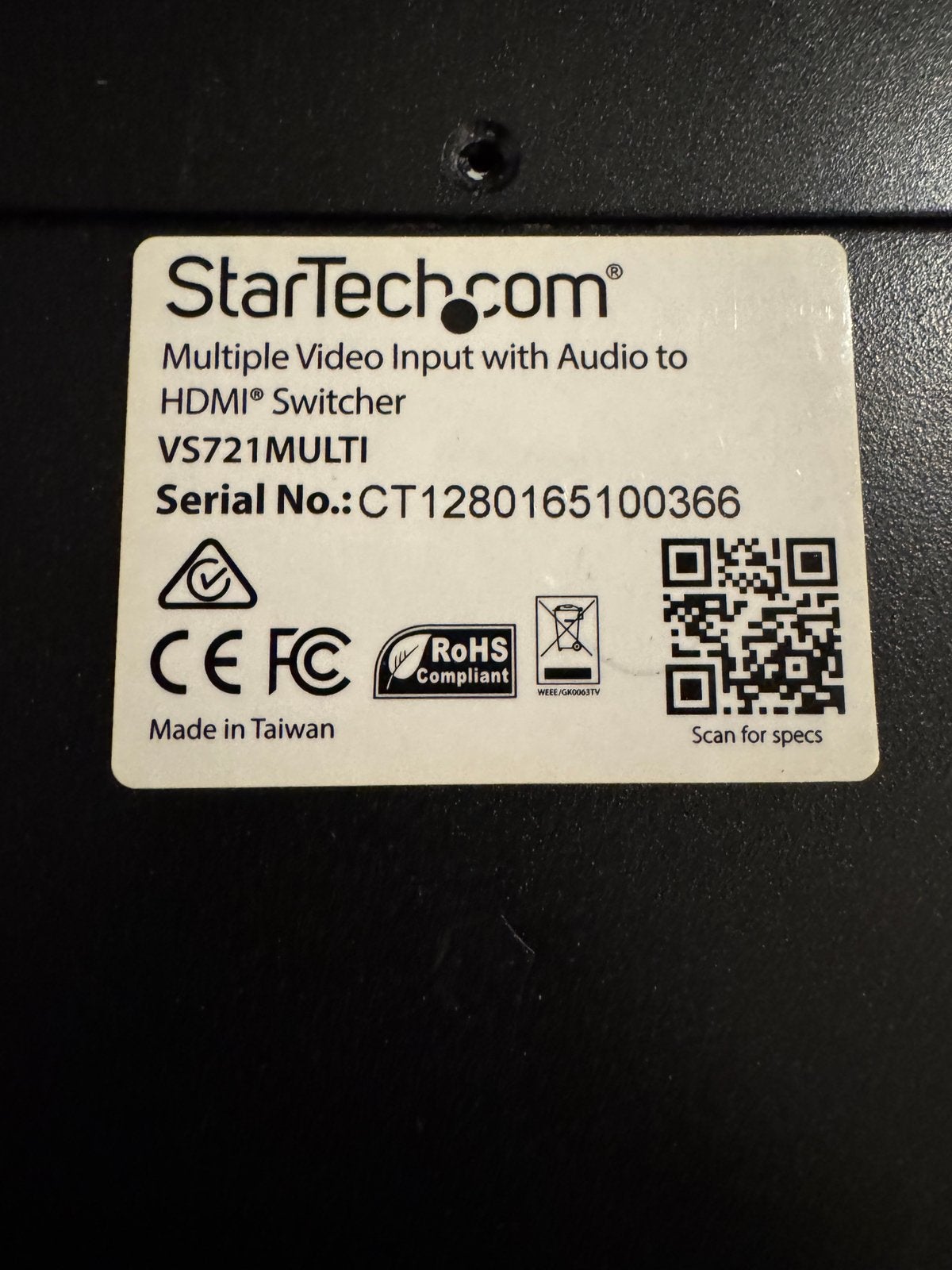 StarTech VS721 Multi, Ophalen of Verzenden, Gebruikt