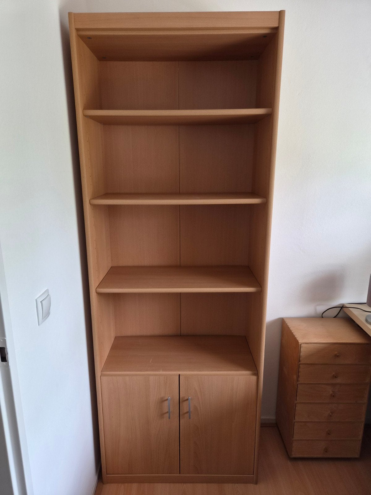 Boekenkast beuken, Ophalen, Gebruikt, 50 tot 100 cm, 150 tot 200 cm