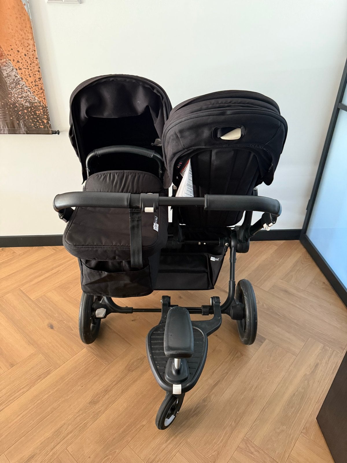 Bugaboo Donkey 3 Duo kinderwagen - Zwart, Ophalen, Gebruikt, Combiwagen, Duowagen
