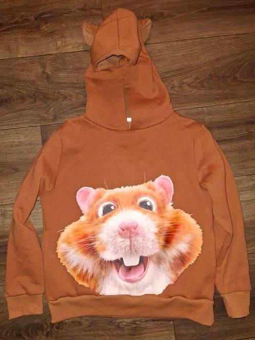 Albert Heijn Hoodie Maat 134/140 met Hamster nieuw, Ophalen of Verzenden, Nieuw, Jongen of Meisje, Trui of Vest