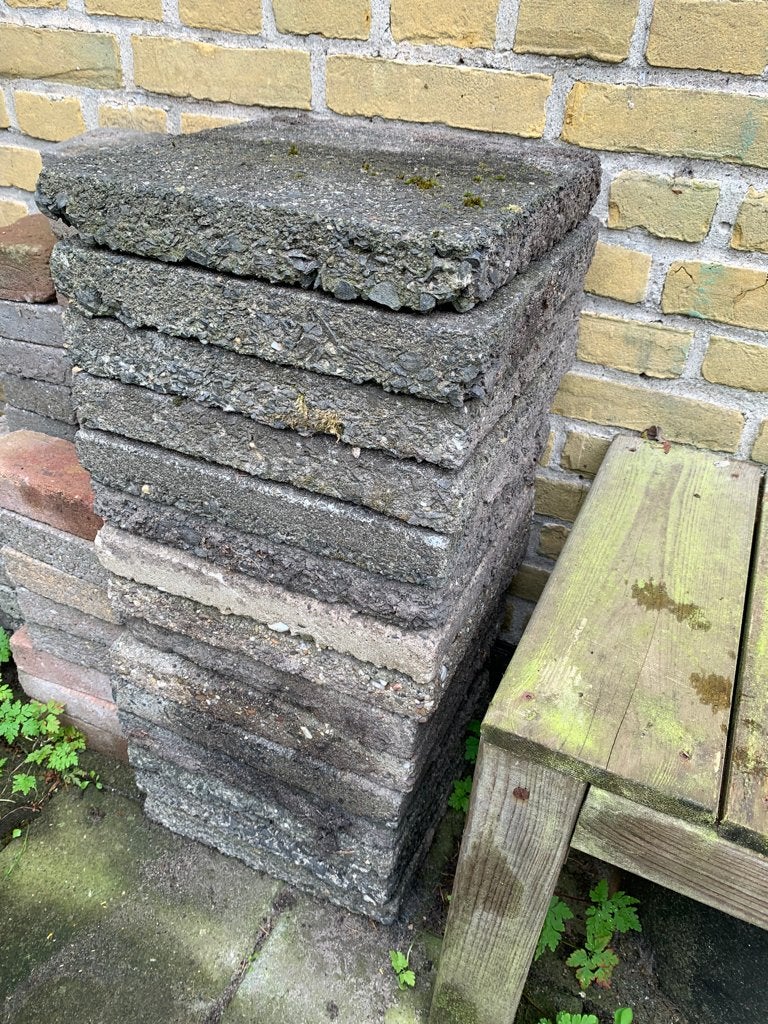 Tegels, gratis af te halen, Ophalen, Gebruikt, Beton, Terrastegels