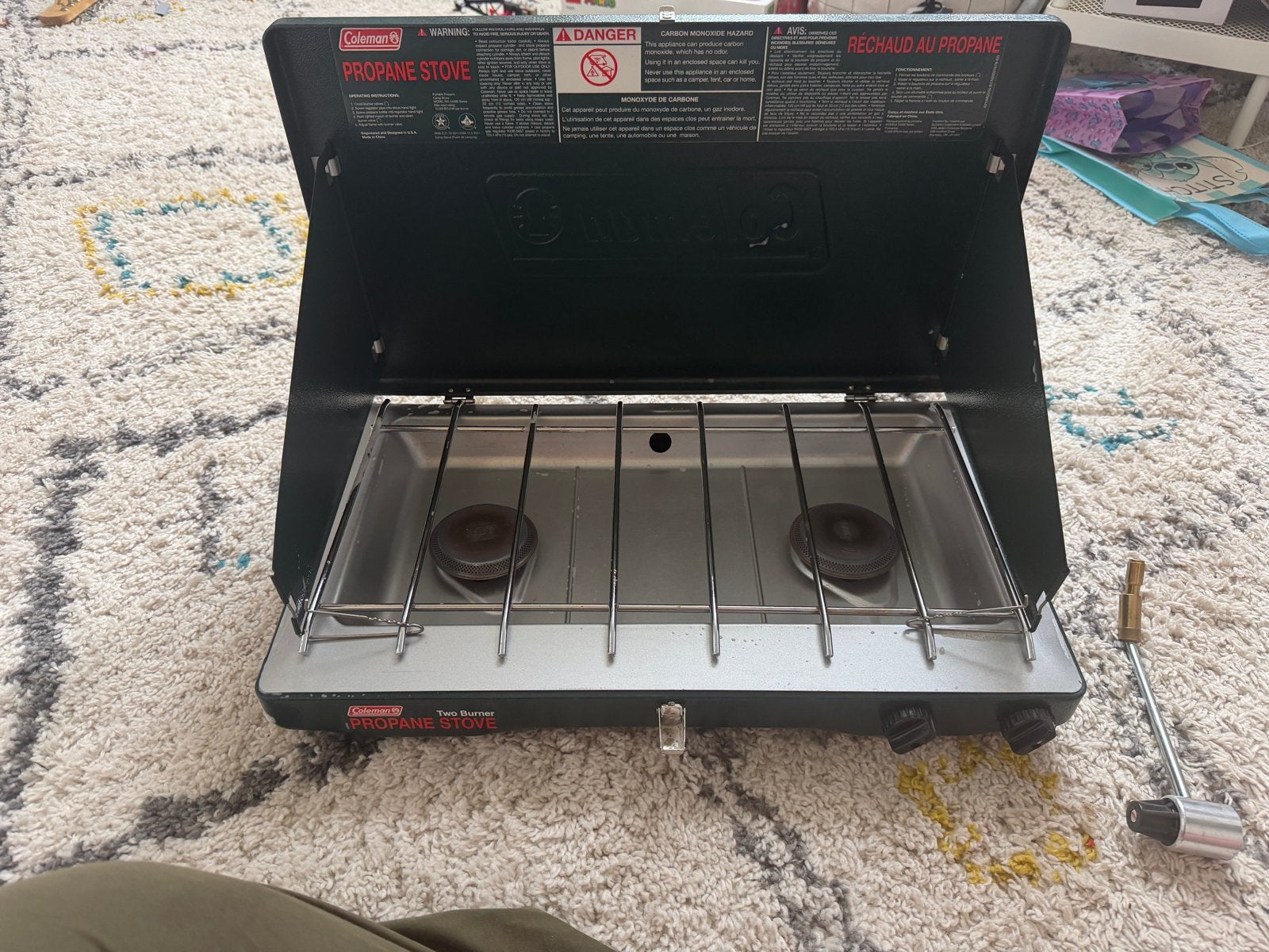 Coleman Propane Stove - 2 pits camping kooktoestel, Ophalen, Zo goed als nieuw