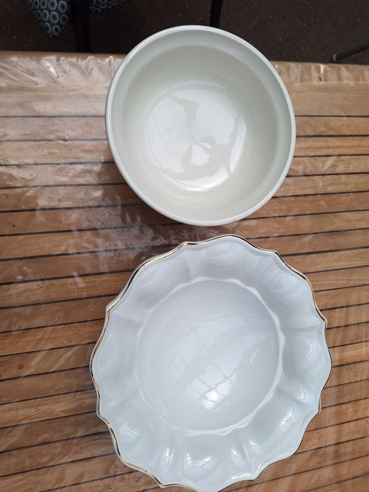 Fruitschaal op voet, Huis en Inrichting, Woonaccessoires | Schalen en Manden, Ophalen, Rond, Glas