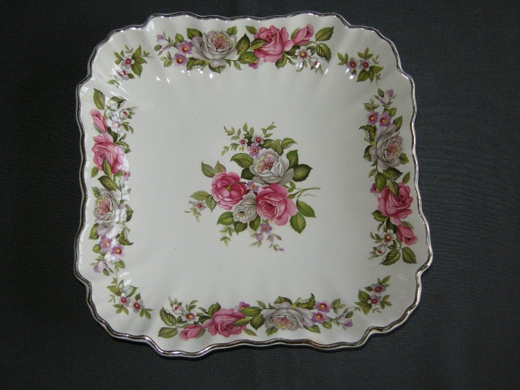 Old Foley Harmony Rose presenteerschaaltje, Ophalen of Verzenden