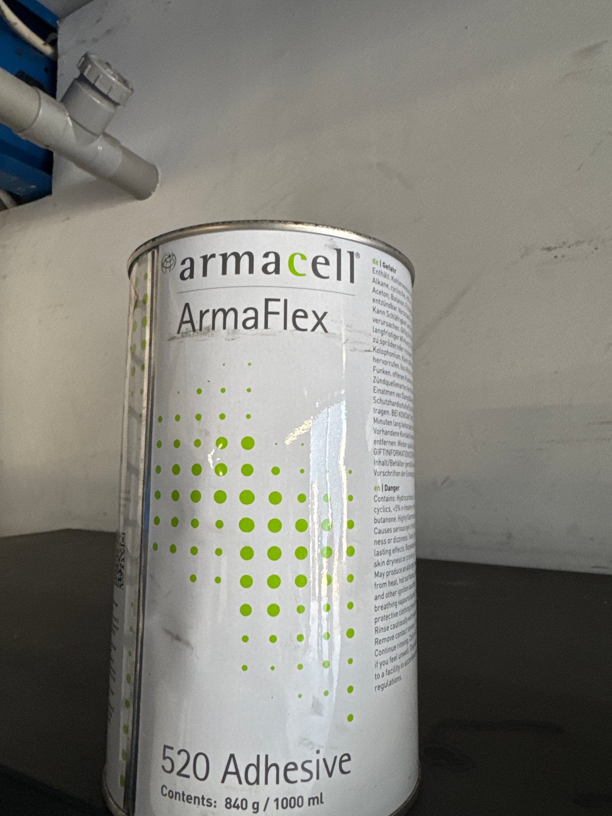 Armacell ArmaFlex 520 Lijm - 840g/1000ml, Ophalen of Verzenden, Nieuw