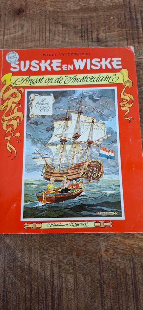 Suske en Wiske: Angst op de "Amsterdam" (Nr. 202, 1985), Boeken, Stripboeken, Eén stripboek, Ophalen of Verzenden, Gelezen, Willy Vandersteen