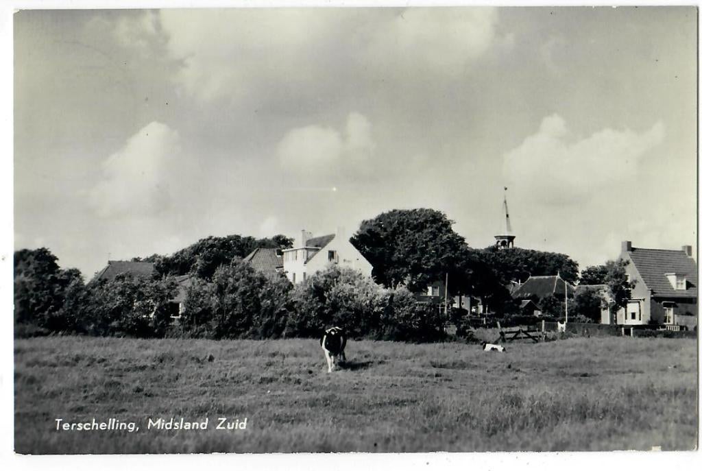 Terschelling - Midsland Zuid, Verzenden, 1940 tot 1960, Gelopen, Waddeneilanden