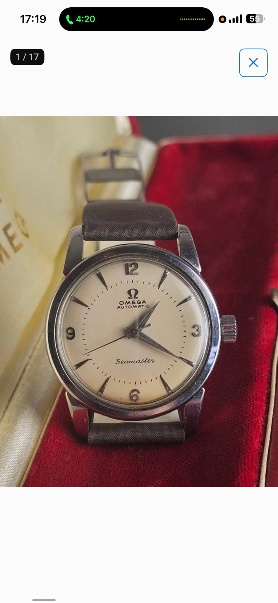 Vintage Omega Seamaster Automatic (Cal. 501)+ vintage box, Ophalen of Verzenden, Overige materialen, Overige typen