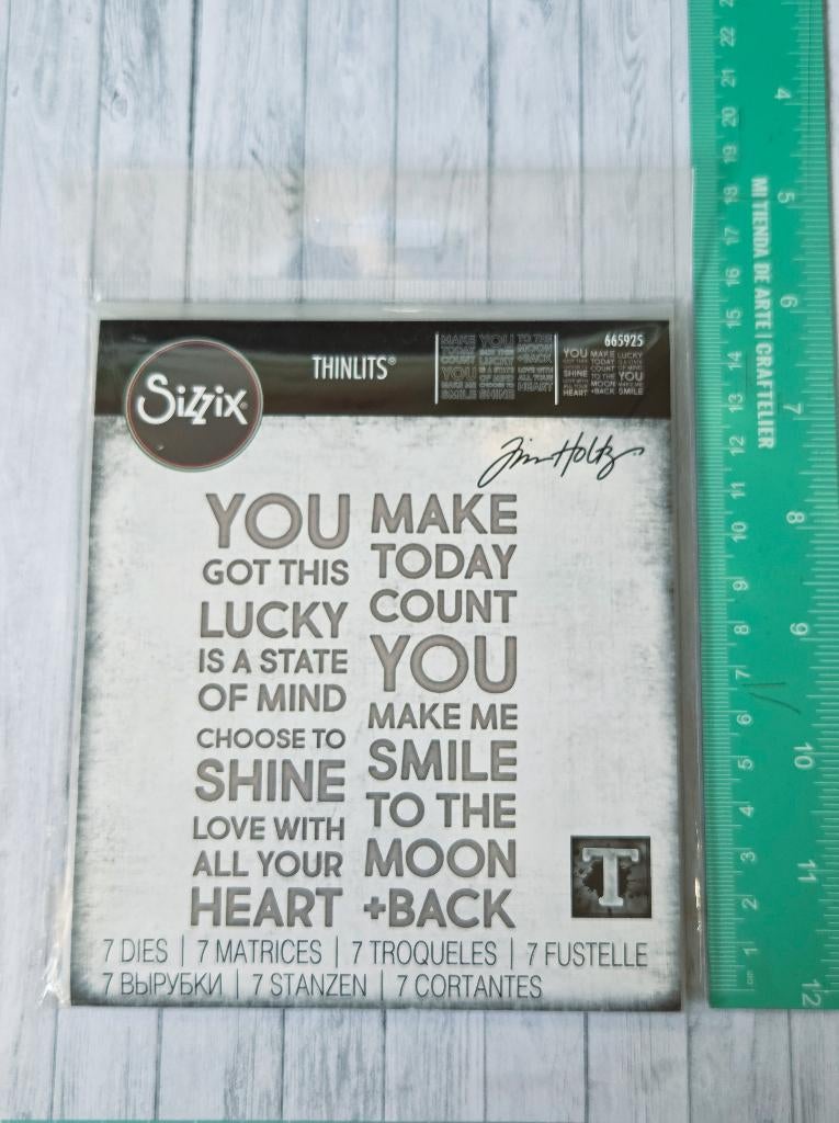 Tim Holtz Thinlits Die Set Bold Text #2, Hobby en Vrije tijd, Scrapbooking, Ophalen of Verzenden, Nieuw, Frame of Mal, Sizzix