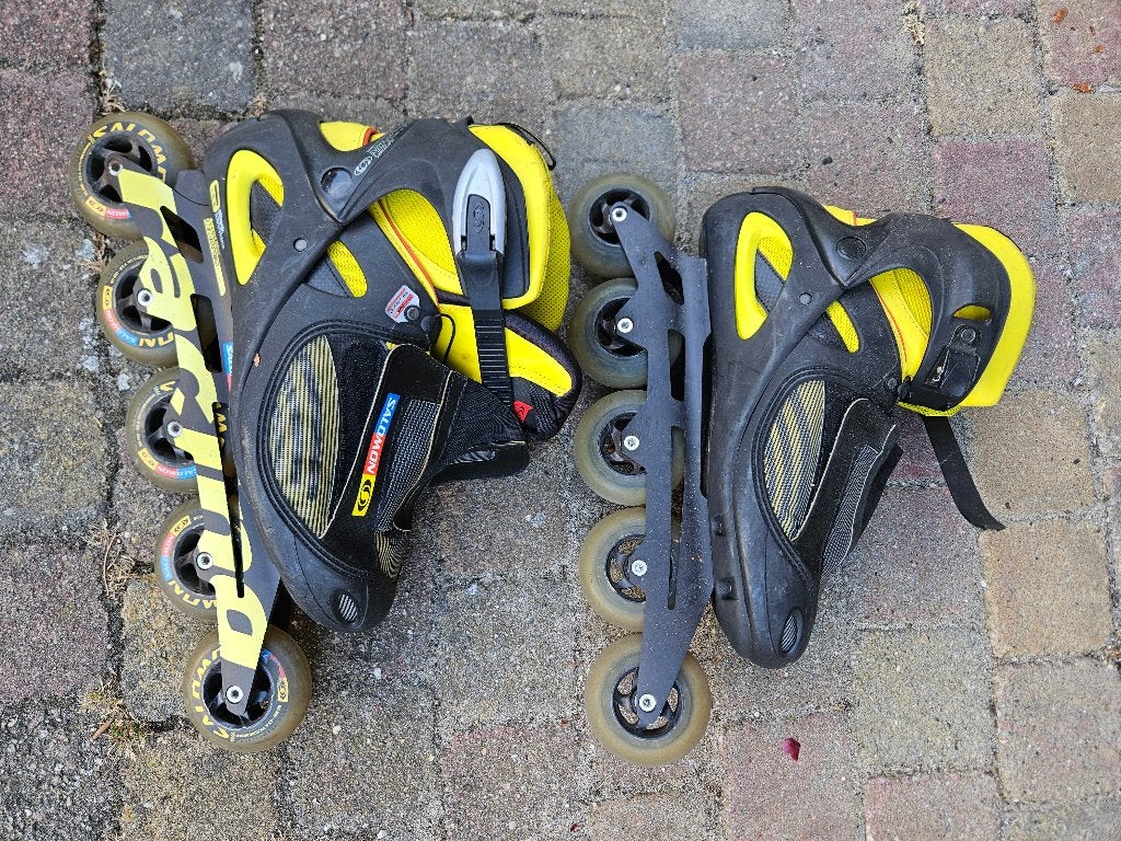 SKEELERS mt 44½, Ophalen, Inline skates 5 wielen, Heren, Salomon