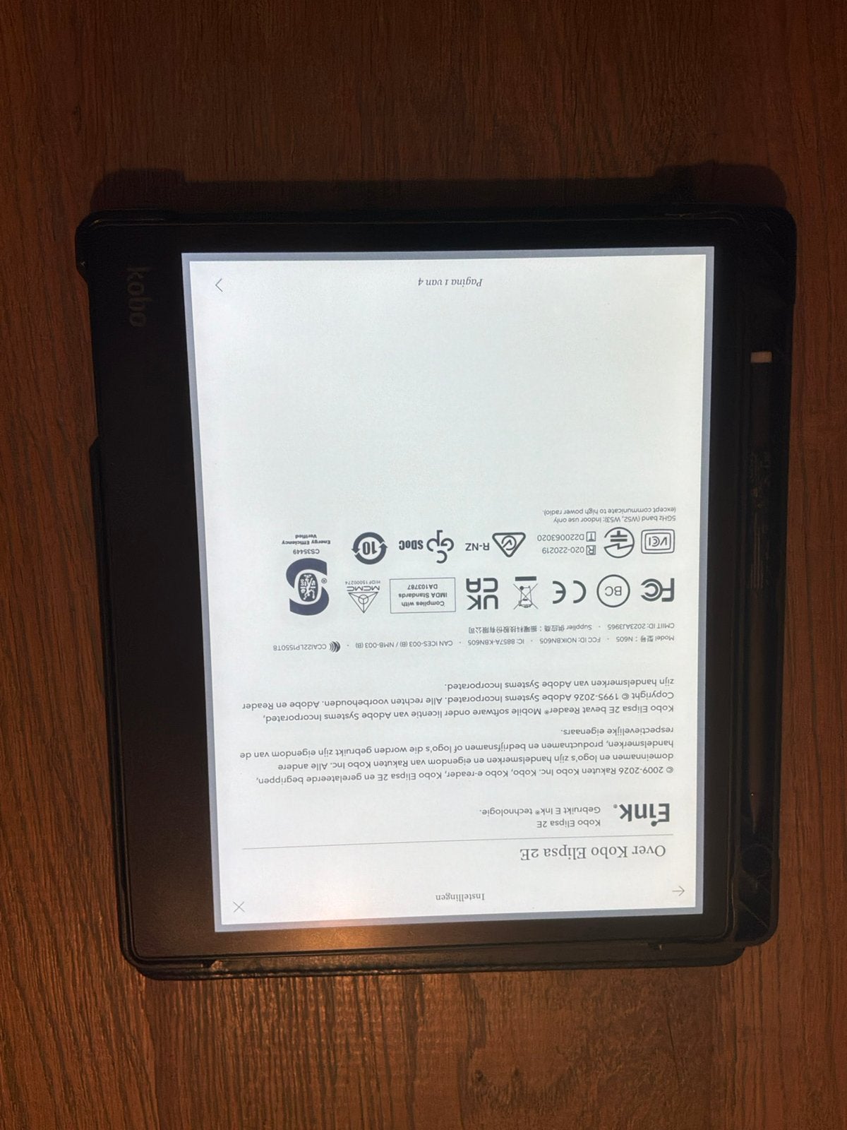 Kobo Elipsa 2E 10.3 inch/32 GB + pen + sleepcover, Computers en Software, Ophalen of Verzenden, Zo goed als nieuw