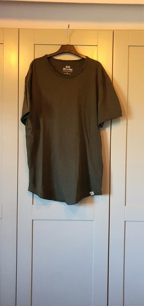 Groen Only & Sons T-shirt - Maat L, Maat 52/54 (L), Ophalen of Verzenden, Gedragen, Groen