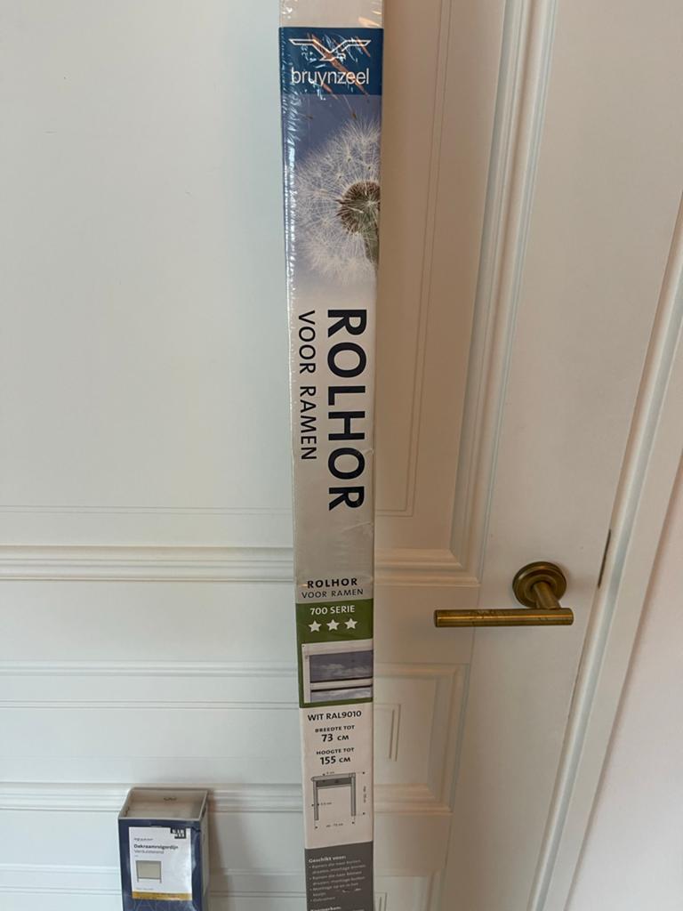 Bruynzeel Rolhor Wit RAL 9010 - Max 73x155 cm, Minder dan 80 cm, Hordeur, Minder dan 200 cm, Nieuw