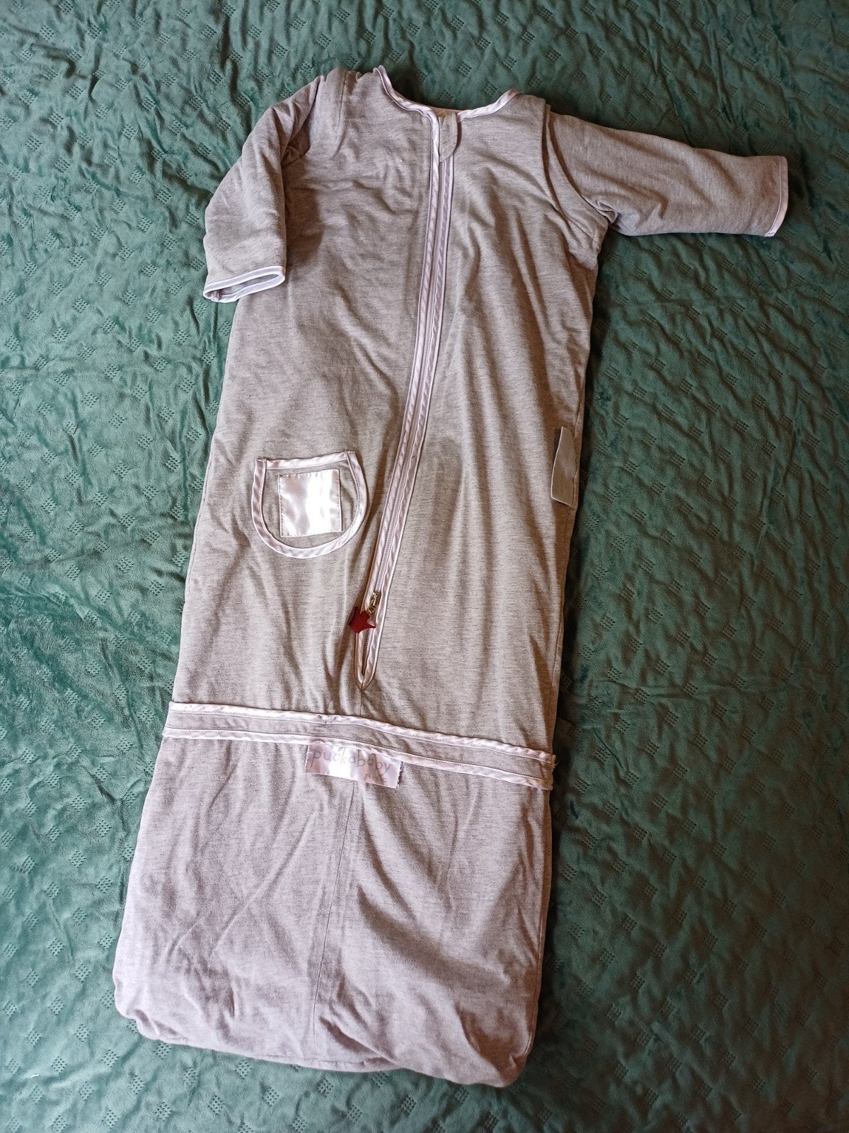 slaapzak Puckababy 100 cm, Gebruikt, Puckababy, Ophalen of Verzenden, Grijs