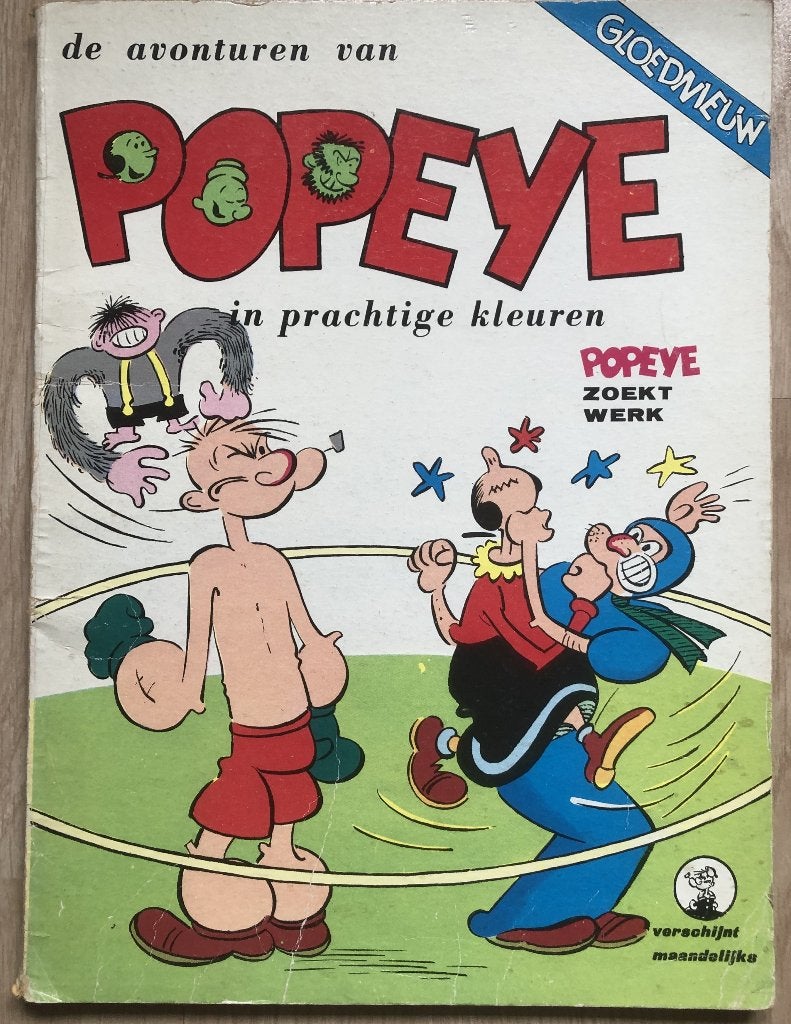 POPEYE - DE AVONTUREN VAN POPEYE - POPEYE ZOEKT WERK - 1968, Eén stripboek, Ophalen of Verzenden, Zo goed als nieuw