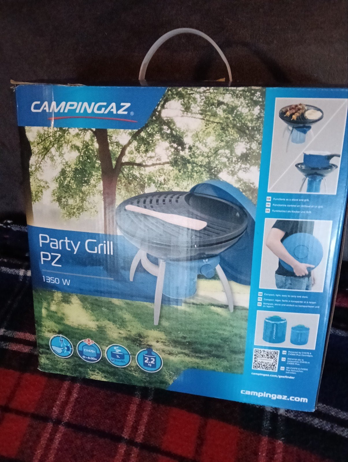 Campingaz Party Grill PZ met extra bakplaat, Ophalen of Verzenden, Gebruikt