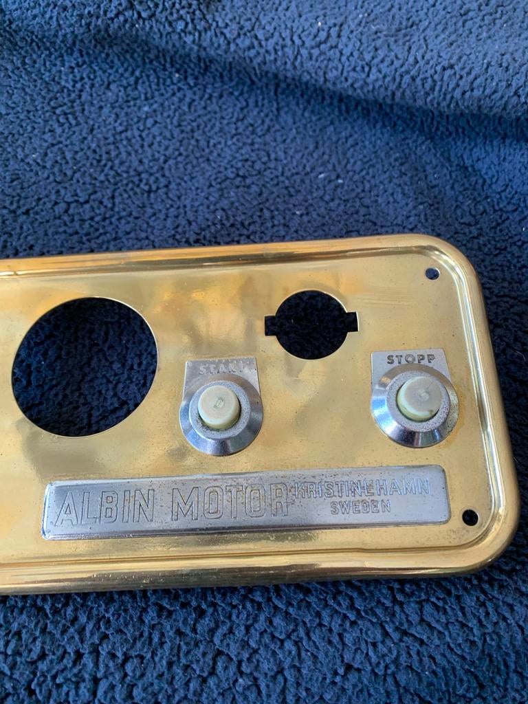 Albin Motor Dashboard Paneel - Kristinehamn Zweden, Ophalen of Verzenden, Gebruikt