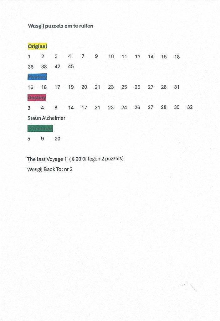 Wasgij puzzel, Ophalen of Verzenden, 500 t/m 1500 stukjes, Gebruikt, Legpuzzel