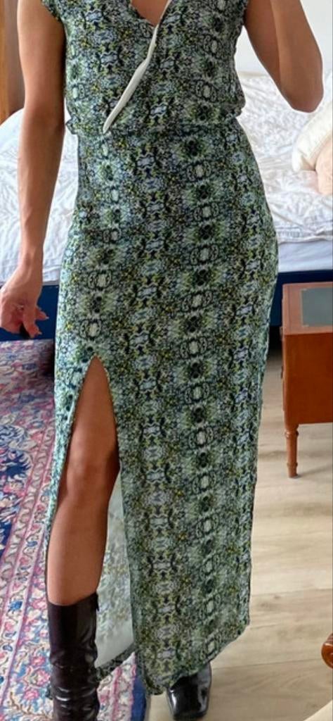 Supertrash jurk maat 34 met split, Ophalen of Verzenden, Maat 34 (XS) of kleiner, Gedragen, Onder de knie