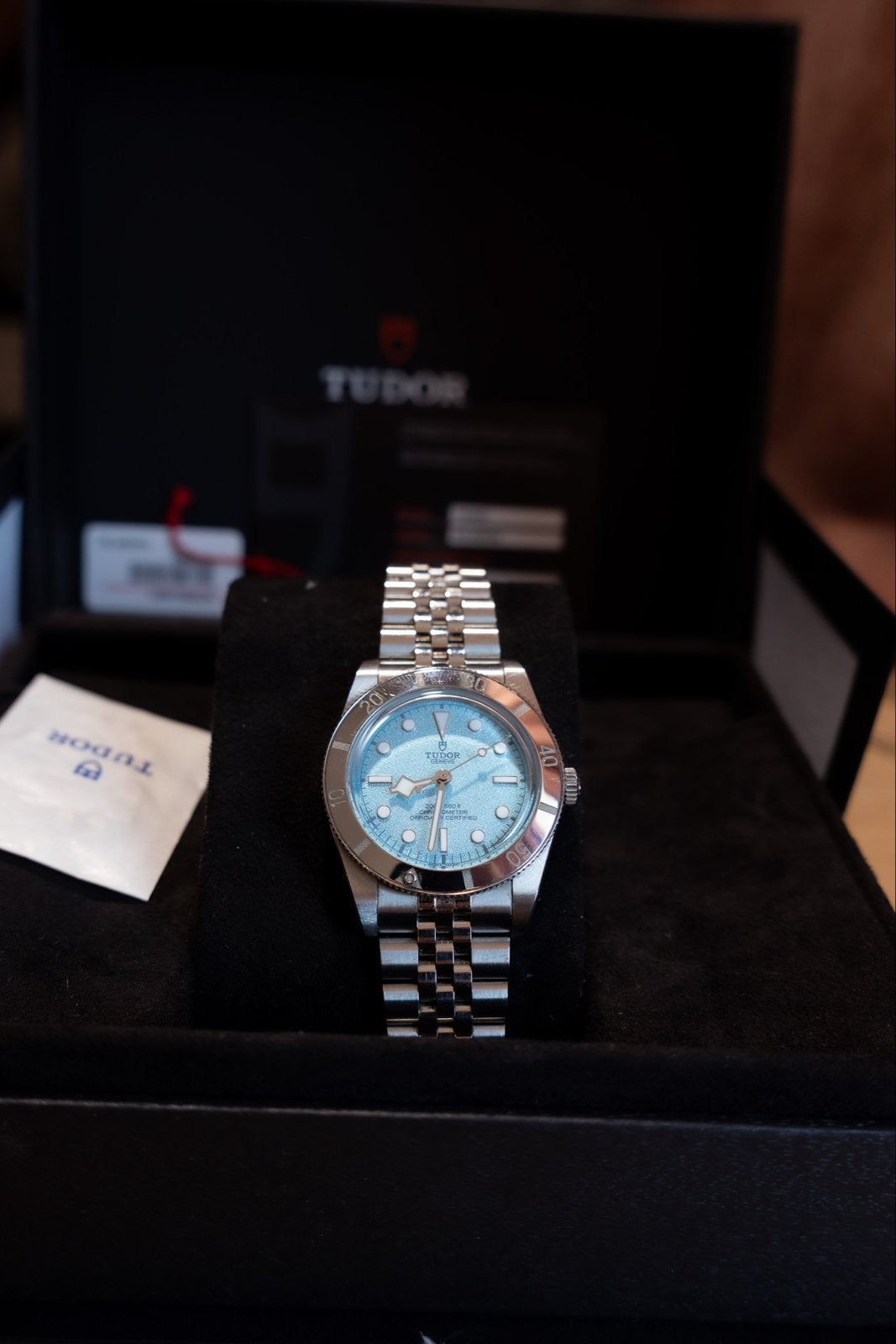 Tudor Black Bay 54 Lagoon Blue - M79000-001, Sieraden, Tassen en Uiterlijk, Horloges | Heren, Overige merken, Staal, Gebruikt