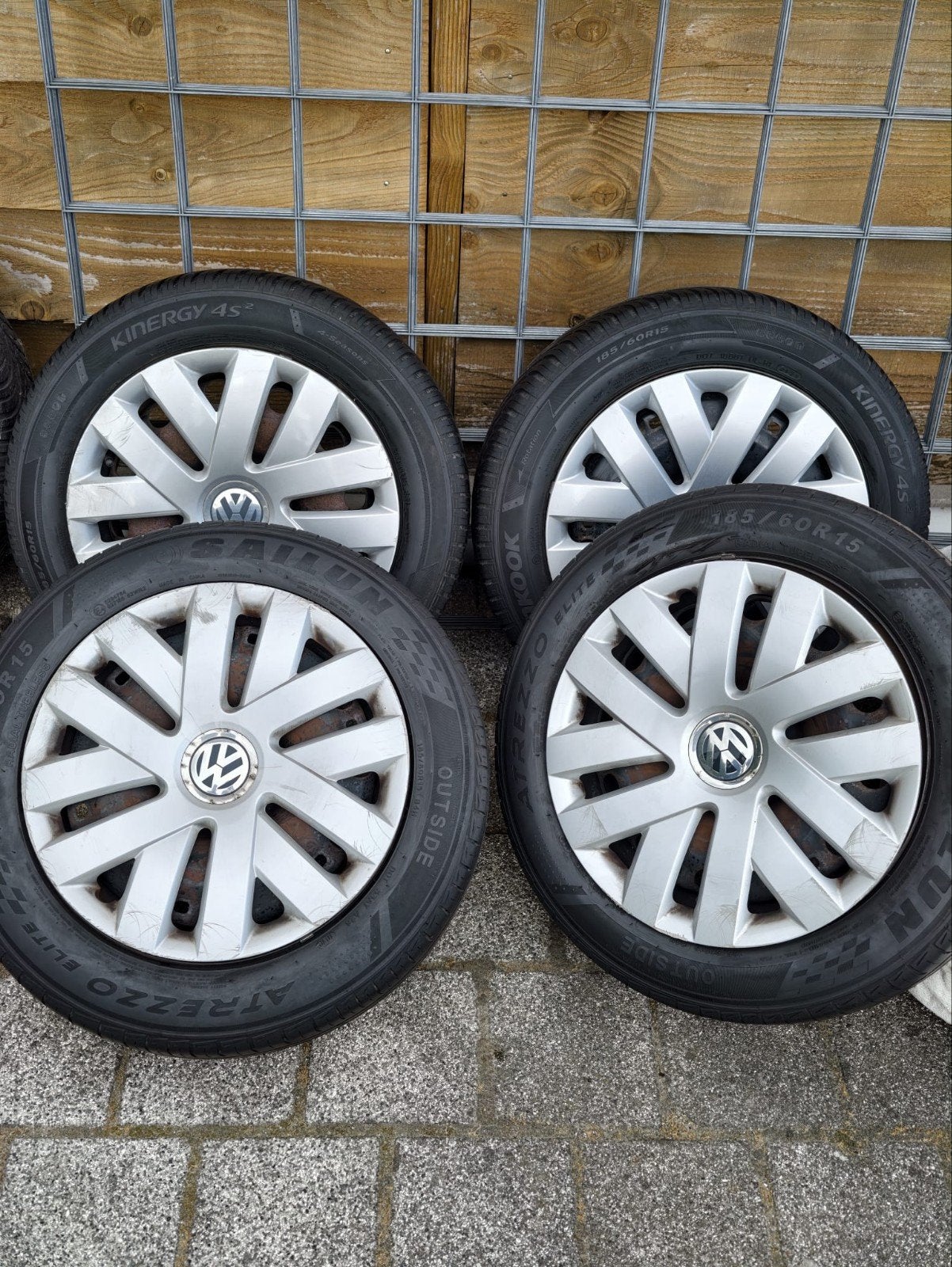 Bandenset voor een Volkswagen Polo(185/60/15R, Ophalen, Volkswagen