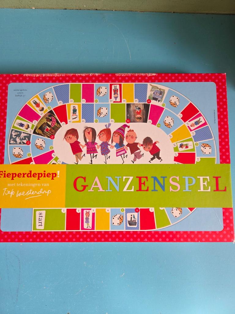 Fieperdepiep! Ganzenbordspel met tekeningen van Fiep, Vijf spelers of meer, Ophalen of Verzenden, Gebruikt, Fiep Westendorp