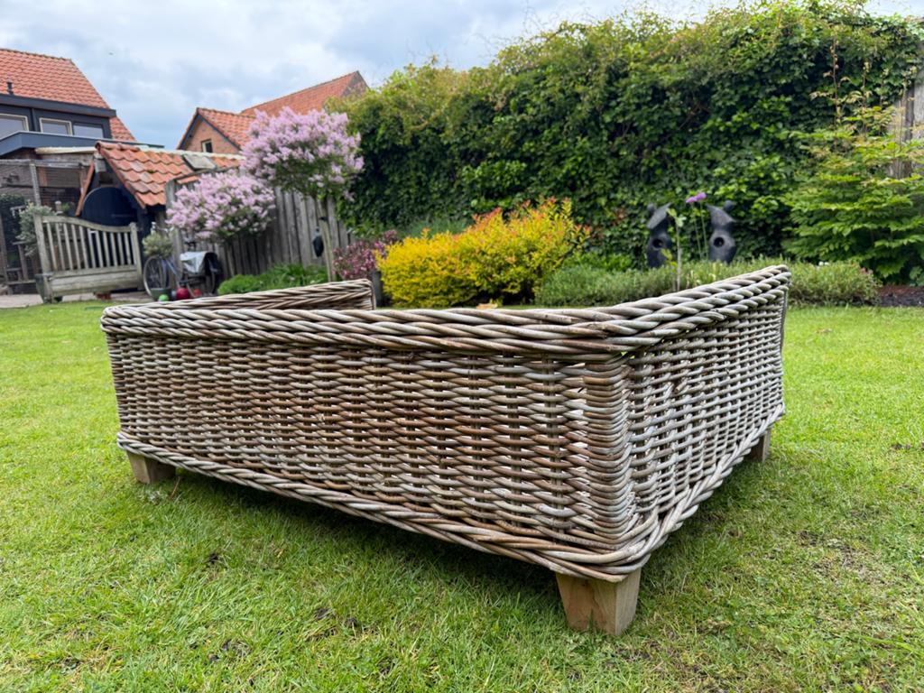 Hondenmand Rotan/riet 120 x 80, Dieren en Toebehoren, Hondenmanden, Ophalen, Gebruikt, Riet
