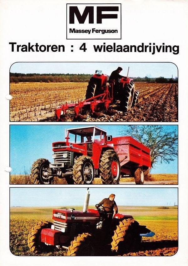 Gezocht/ik zoek Folder MF Massey Ferguson 4-Wielaandrijving, Ophalen of Verzenden, Zo goed als nieuw, Folder
