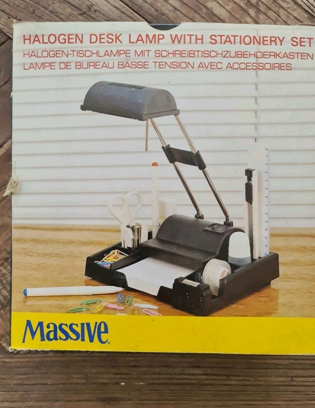 Massive Halogeen Bureaulamp met Bureau-organizer nieuw, Ophalen of Verzenden, Nieuw