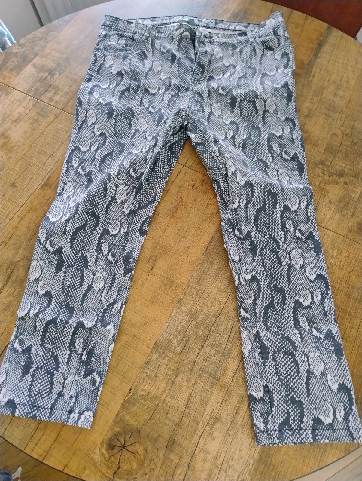 Broek met print, maat 48, Kleding | Dames, Meerkleurig, Maat 46/48 (XL) of groter, Ophalen of Verzenden, Lang