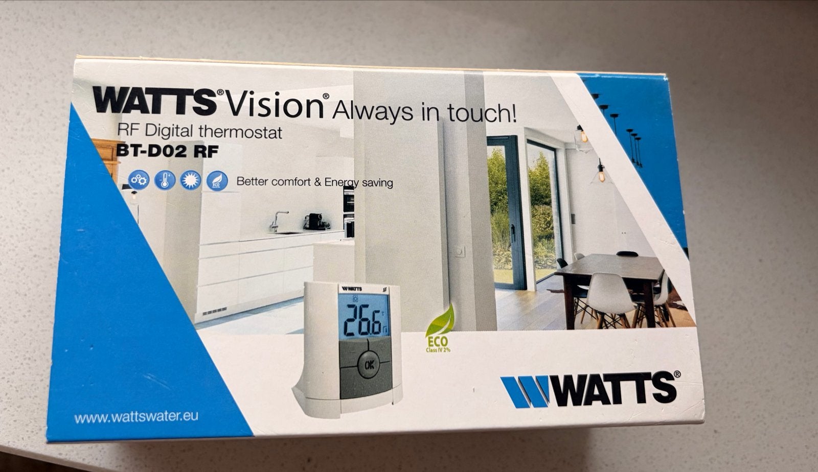 Watts Vision RF Digitale Thermostaat BT-D02 RF, Doe-het-zelf en Verbouw, Ophalen, Slimme thermostaat, Nieuw