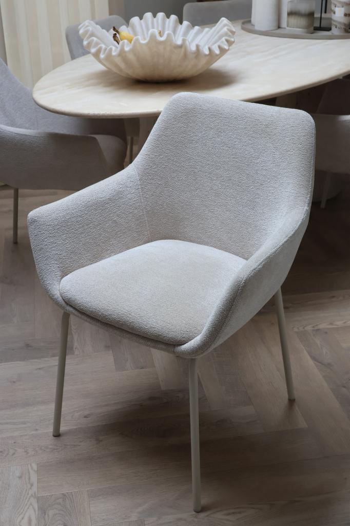 6 Eetkamerstoelen, Huis en Inrichting, Stoelen, Ophalen, Overige kleuren, Zo goed als nieuw, Stof