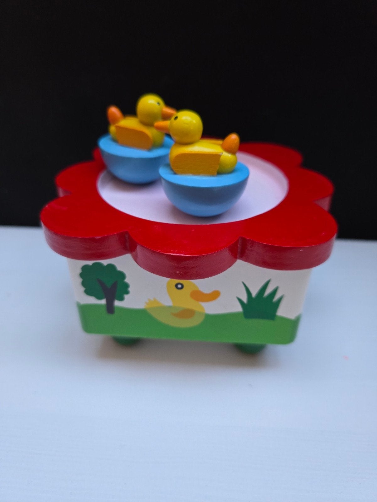 Houten muziekdoos dansende eendjes - Viga Toys, Verzenden, Overige typen