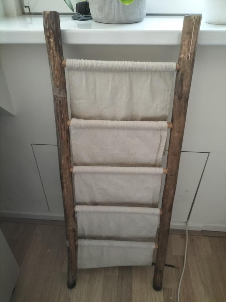 Houten postvak met stoffen zakken, Ophalen of Verzenden