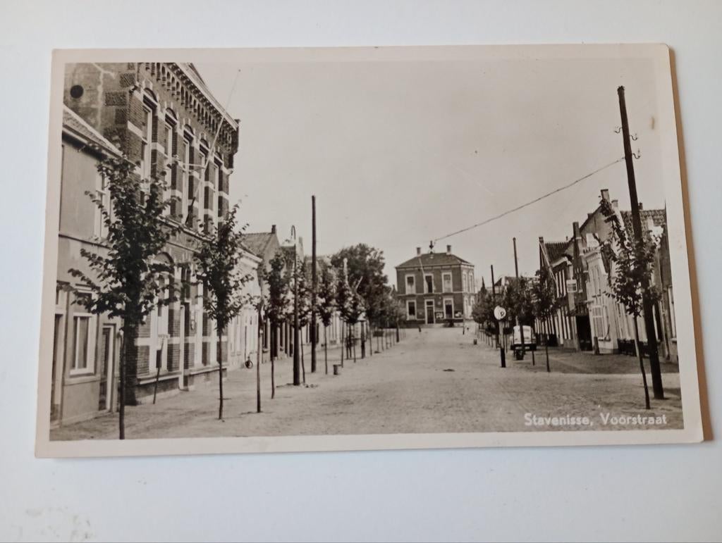 Stavenisse Voorstraat 1950, Ophalen of Verzenden, 1940 tot 1960, Gelopen, Zuid-Holland