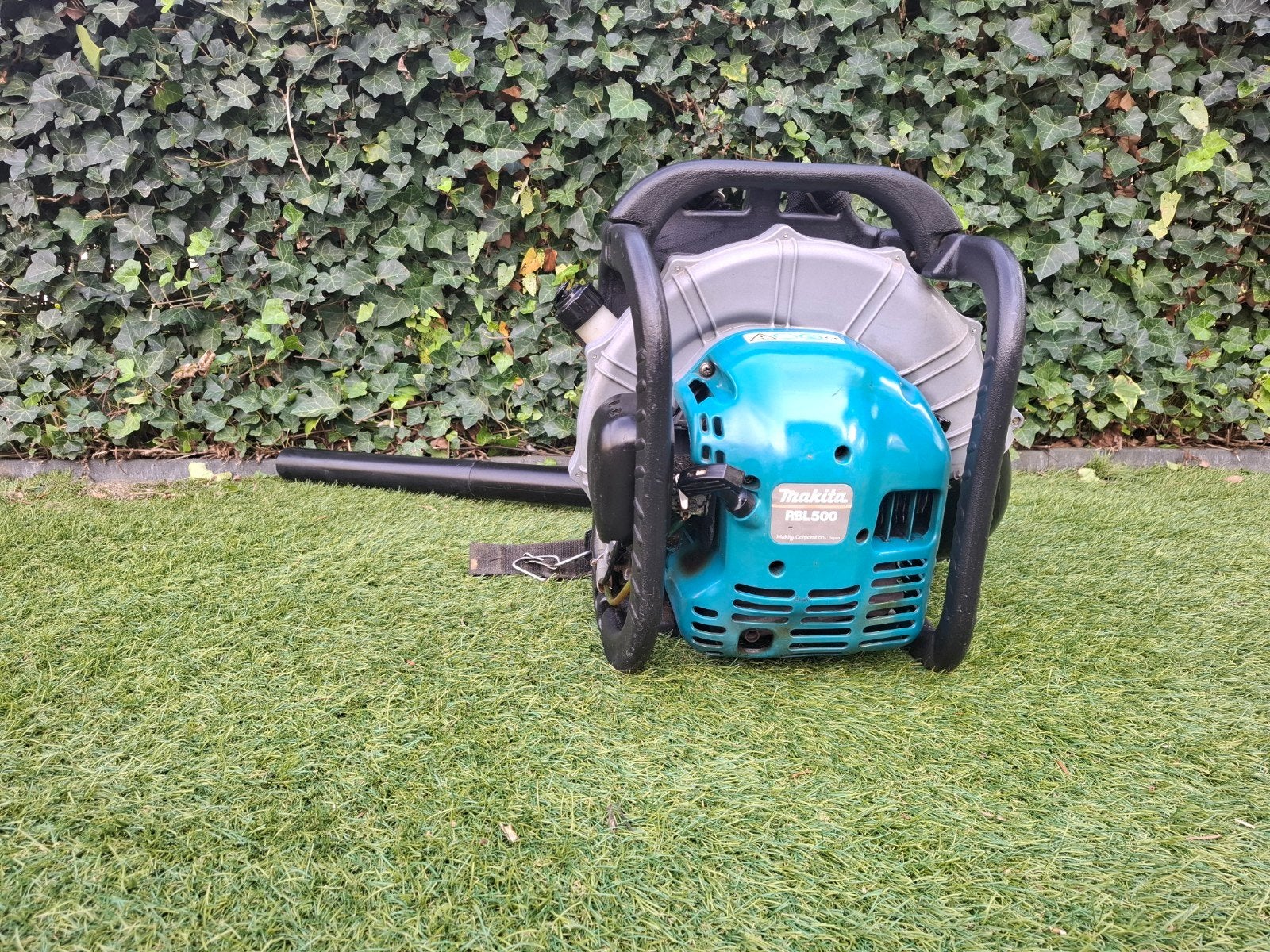 ✅️ Makita rbl 500 bladblazer, Tuin en Terras, Ophalen, Benzine, Gebruikt, Ruggedragen