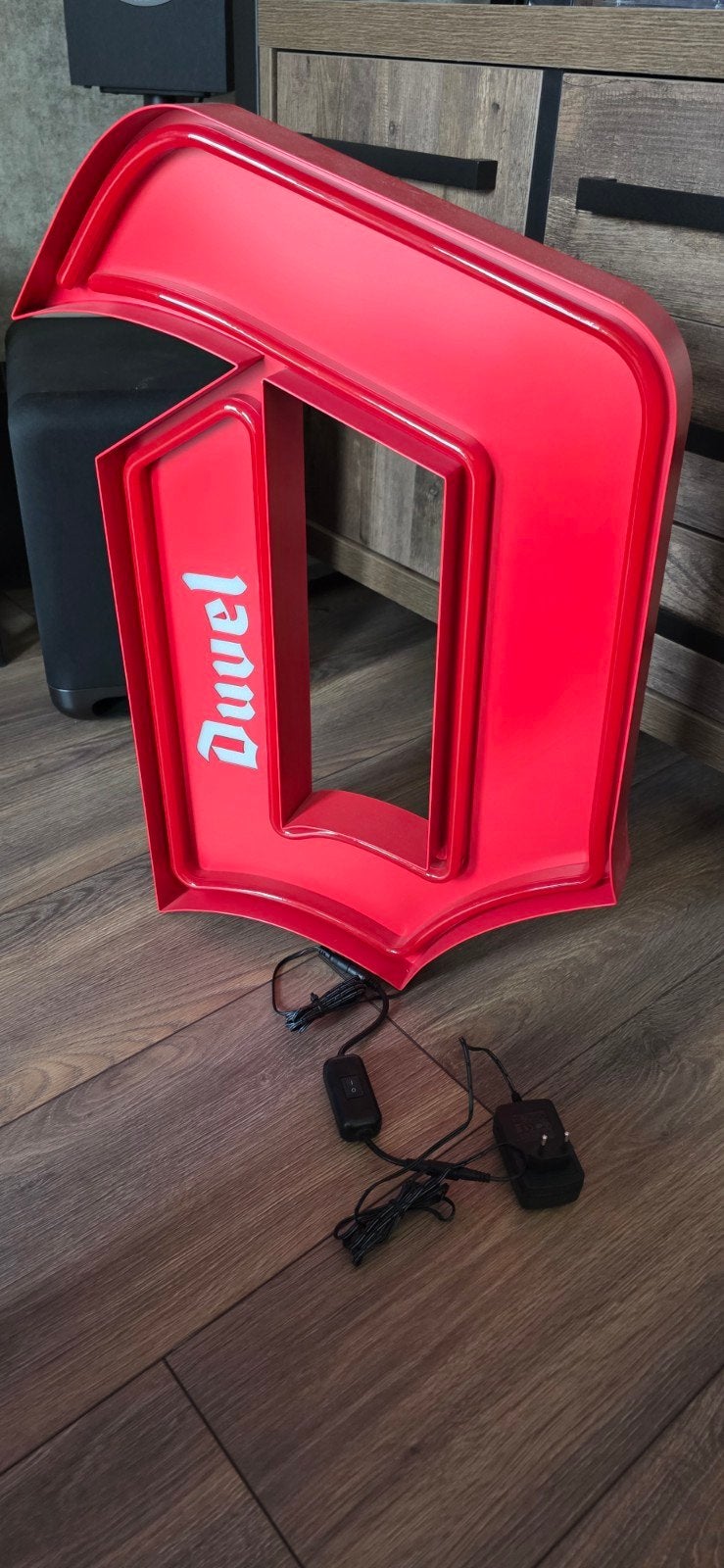 Duvel Neon Collectors Item - Lichtbak 60x40x10 cm, Ophalen