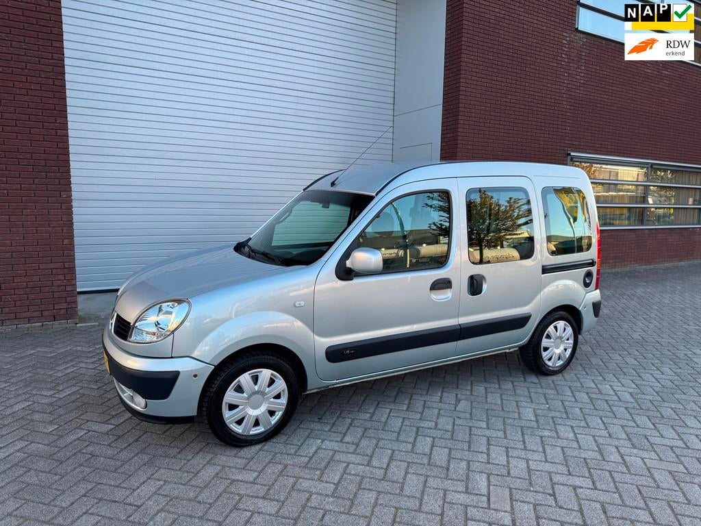 Renault Kangoo 1.6-16V Expression Luxe Automaat 1e Eig Nap, Gebruikt, 1095 kg, 49 €/maand, Origineel Nederlands