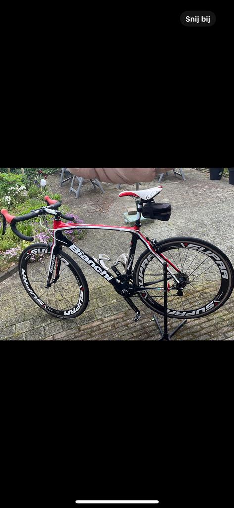 BIANCHI INFINITO CV SHIMANO 105 CARBON - CARBON SUPRA WIELEN, Zo goed als nieuw, Meer dan 20 versnellingen, 53 tot 57 cm, Ophalen
