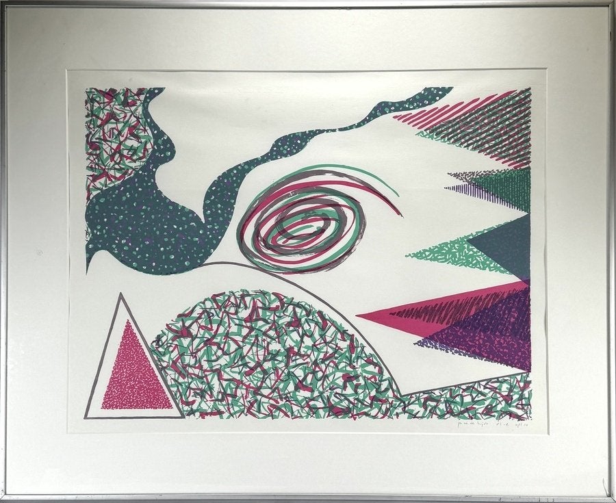 145. Zeefdruk, Jan van der Heijdt – abstract, 1983, Ophalen