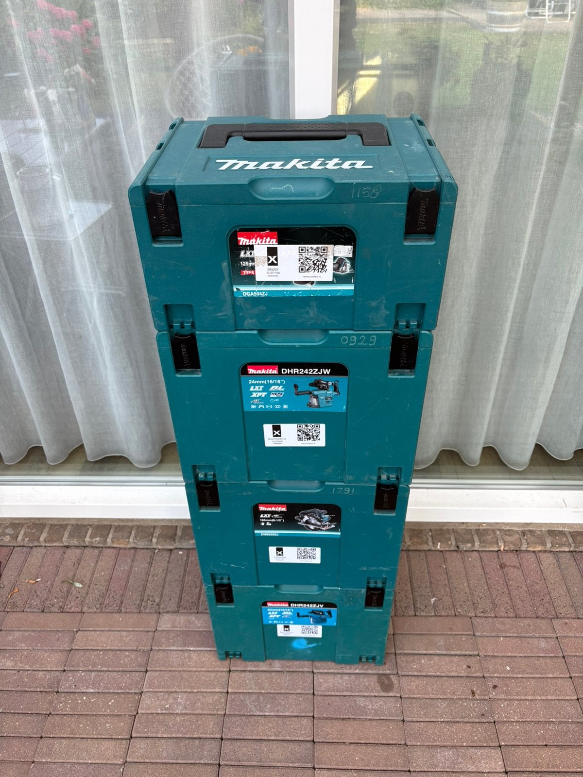 Makita M-boxen, Ophalen, Zo goed als nieuw