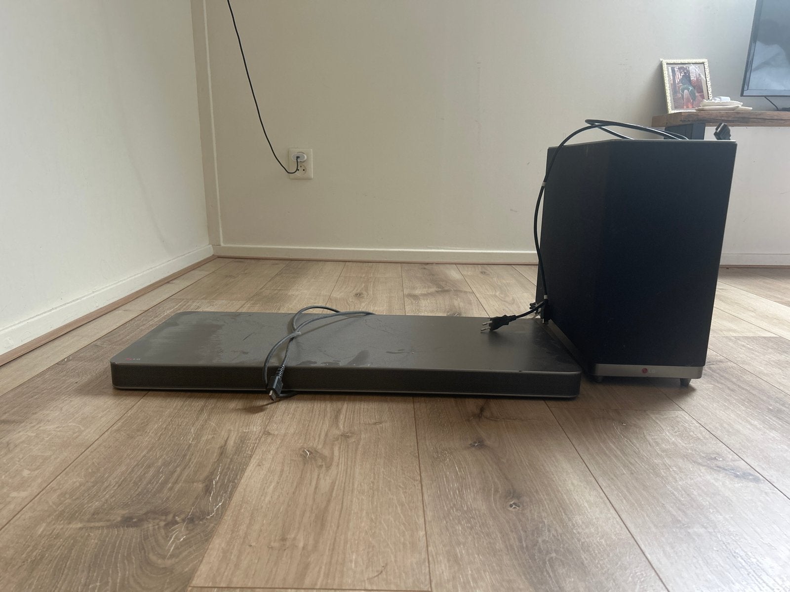 LG Soundbar met externe subwoofer, Ophalen, Met externe subwoofer, Gebruikt